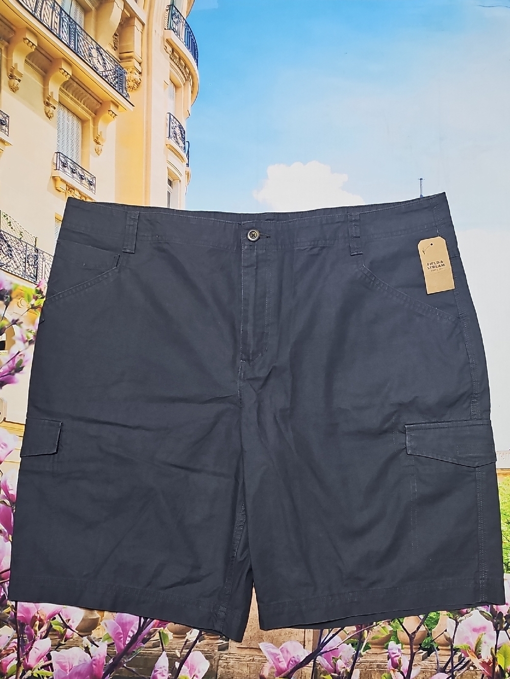 Field & Stream Gray Cargo Shorts Size 42 NWT
